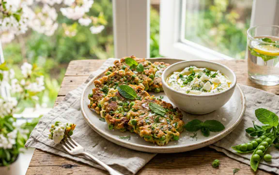 Весняна легкість: хрусткі горохові коржики з фетою