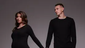 Дмитрий Ризнык с женой