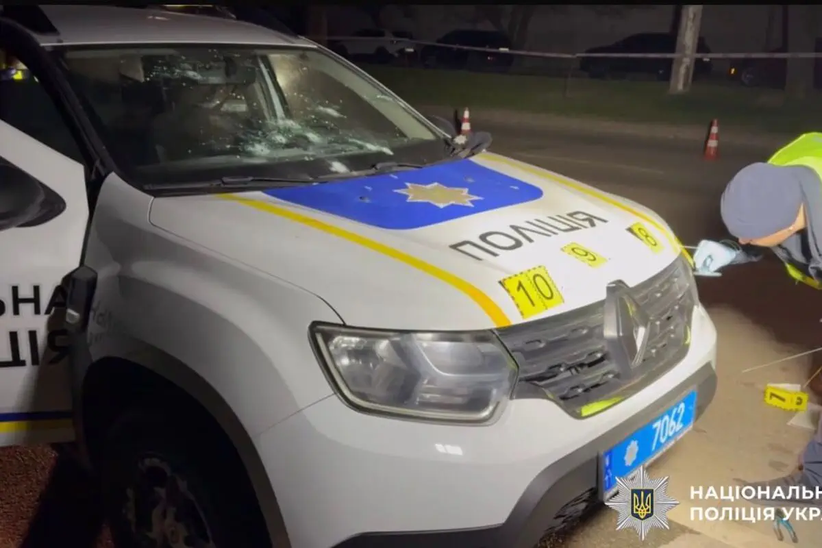 Збройний напад на поліцейських в Одесі/Фото: Нацполіція