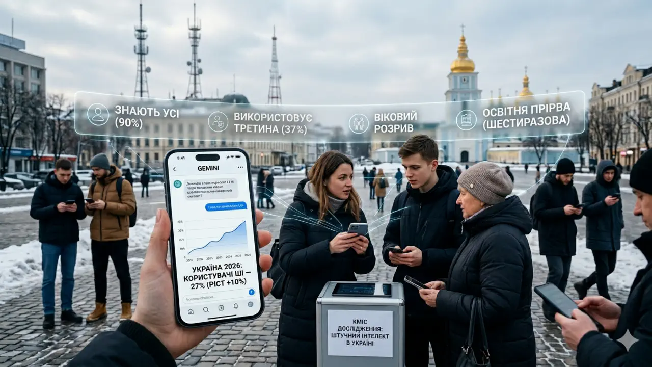 Дослідники КМІС з'ясували, хто в Україні щодня користується ШІ — цифри здивують