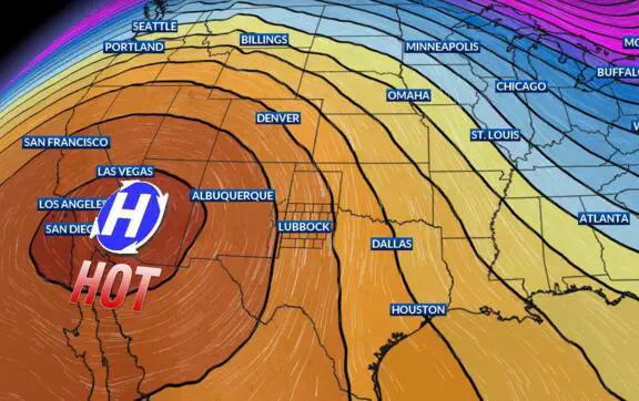 Рекордная жара охватила значительные просторы в США и Мексике на прошлой неделе.