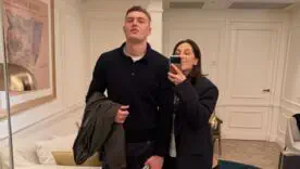 Артём Довбик с женой