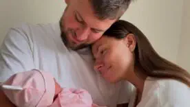 Марина Бех с мужем и дочкой