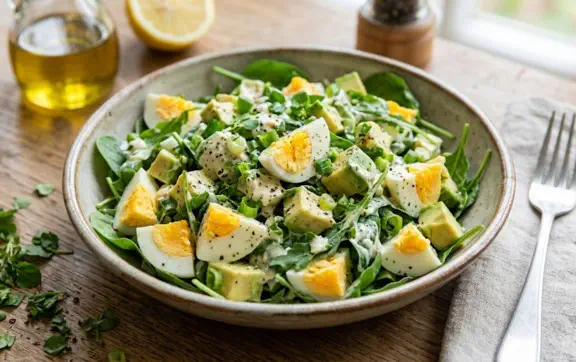 Белковый салат, который можно приготовить из остатков пасхальных яиц