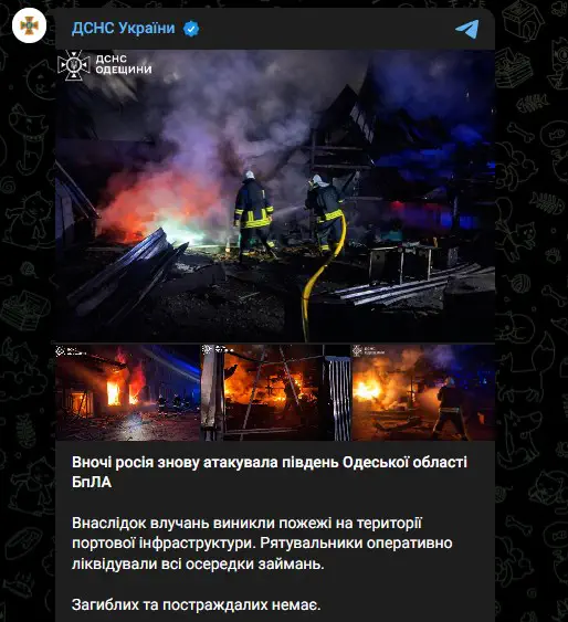 Ночью Россия снова атаковала юг Одесской области БПЛА