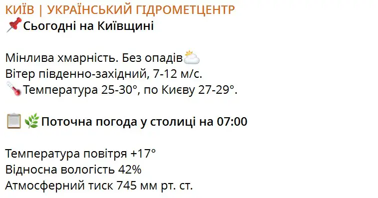 Сьогодні на Київщині