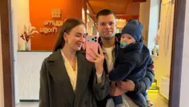 Николай Михайленко с семьёй
