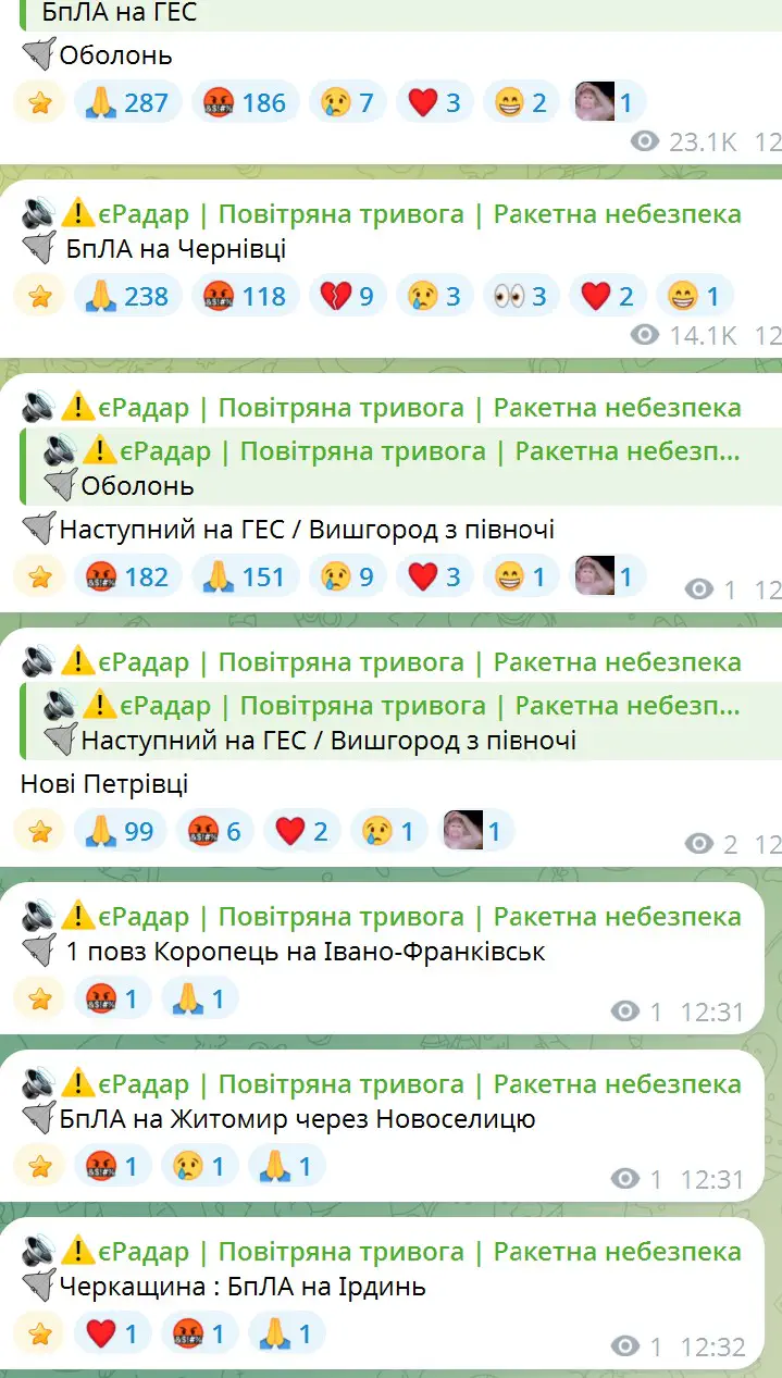 БпЛА на ГЕС, Оболонь, Наступний на ГЕС / Вишгород з півночі, Нові Петрівці