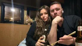 Артём Милевский со своей девушкой