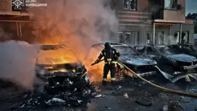 Последствия атаки на Киев и область/Фото: ГСЧС