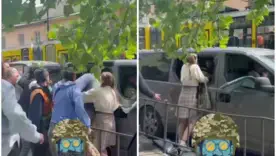 Во Львове прохожие повредили бус ТЦК и освободили мужчину, в ведомстве заявили о срыве мероприятий