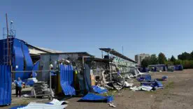 Удар по центру Прилук: разрушены здания, автомобили, есть жертвы среди мирного населения