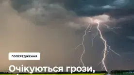 Штормове попередження в Україні: 23 травня низку областей накриють грози та град