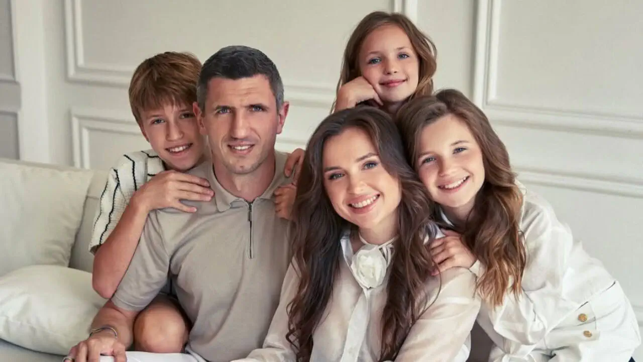 Сергій Кривцов з родиною