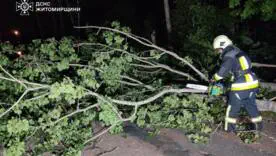 Рятувальники ліквідовують наслідки негоди в різних регіонах України/Фото: ДСНС