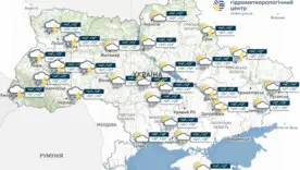 В четверг по Украине пройдут небольшие кратковременные дожди, в западных областях — грозы, сообщает УкрГМЦ