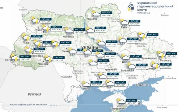 Тепло приходит в Украину, несмотря на дожди, грозы и утренние туманы, сообщает УкрГМЦ