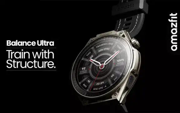 Amazfit Balance Ultra: титановые смарт-часы с дисплеем 3000 нит и автономностью до 30 дней