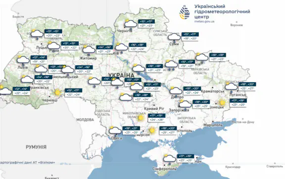  погода на киев и область 5 и 6 июля 2026 года