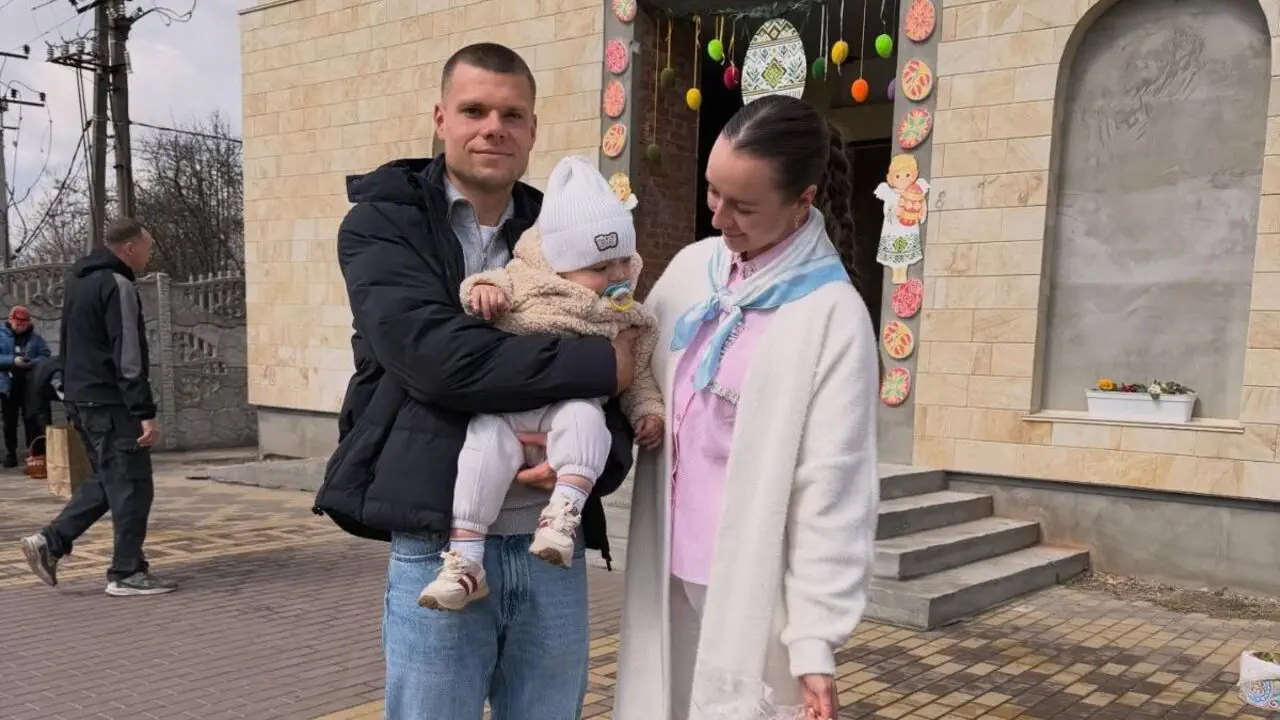 Николай Михайленко с семьёй