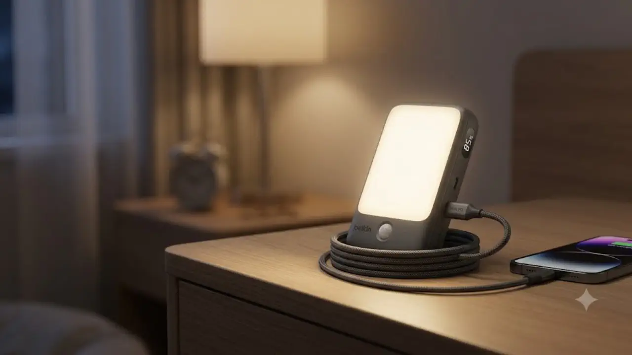 Новый портативный аккумулятор Belkin получил функцию умного светильника