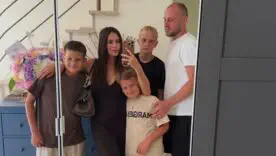 Роман Безус с семьёй