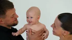 Марина Бех з донькою та чоловіком