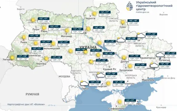В ближайшие дни в Украине ожидается жара без осадков, сообщает УкрГМЦ