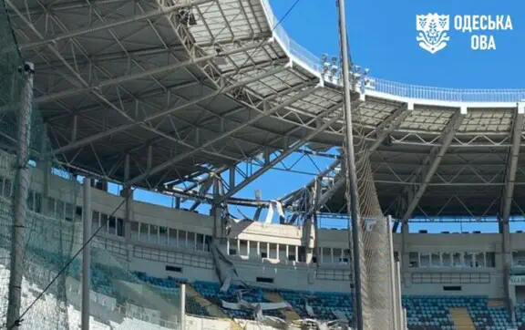 В Одеській ОВА розповіли про наслідки удару по «Чорноморцю»