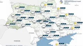 Короткочасні дощі та грози на переважній частині України 26-27 серпня, термометр покаже комфортні 21-26°, інформує УкрГМЦ