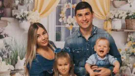 Руслан Маліновський з родиною
