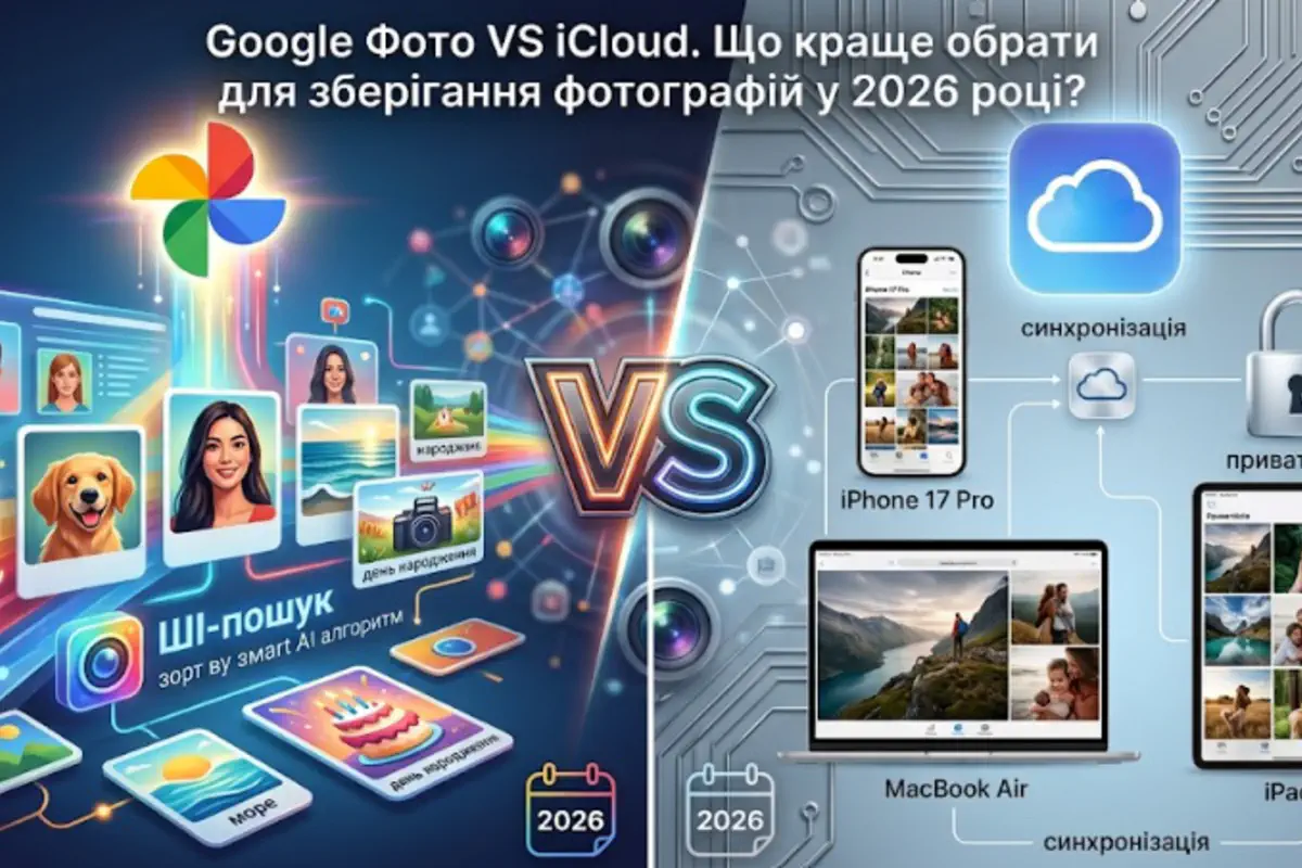 Google Фото чи iCloud зберігання фото