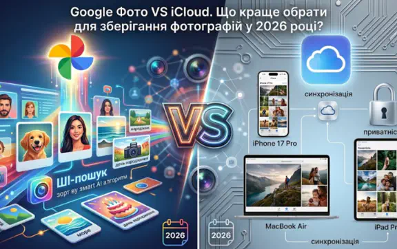 Google Фото или iCloud хранения фото
