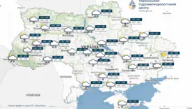 погода на київ та область 21 вересня 2026 року 