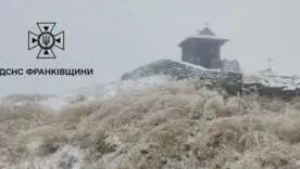 Снег и мороз до -1 °C в сентябре: в Карпатах на горе Пип Иван зафиксировали зимнюю погоду