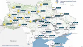погода на київ та область 28 вересня 2026 року 