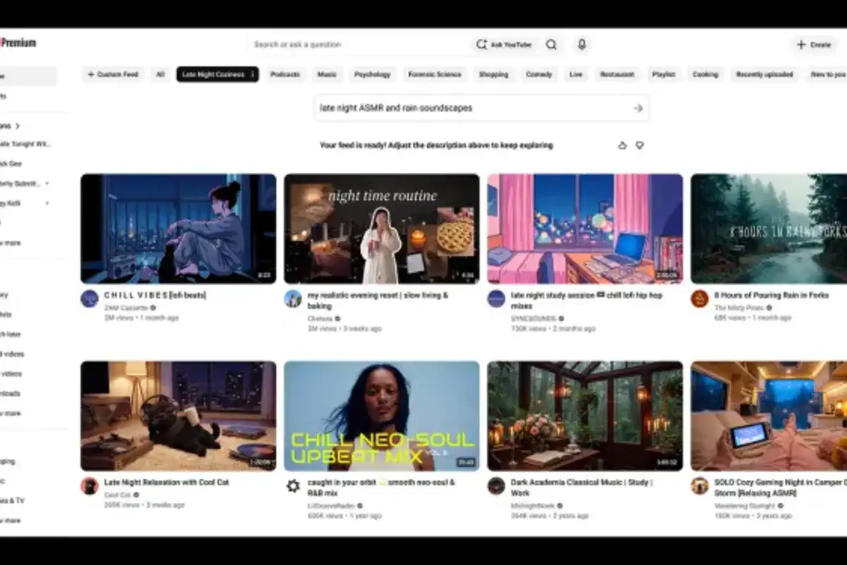 оновлення YouTube рекомендації 