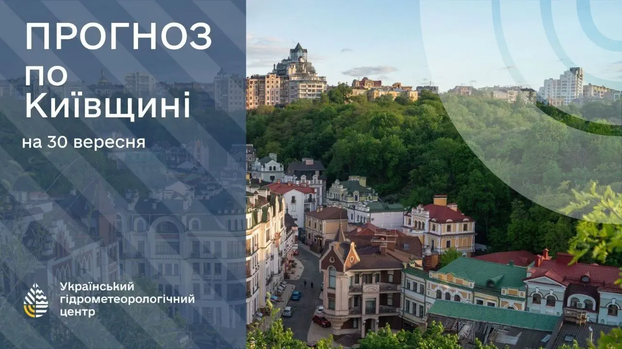 Без дощів, але з прохолодним ранком: прогноз погоди на Київщині 30 вересня