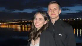 Дмитрий Крыськив с женой