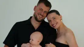 Марина Бех с мужем и дочкой