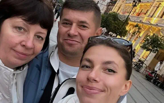 Марина Бех с родителями