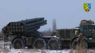 Украинские военные провели учения с реактивными системами "Ураган"/Фото: скриншот из видео Украинские военные