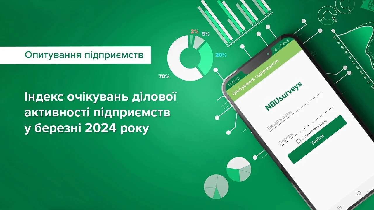 Бізнес відновив позитивні оцінки своєї діяльності – підсумки опитування підприємств у березні/Фото: НБУ