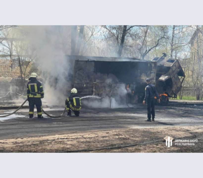 Пожар воинской части в Рубежном