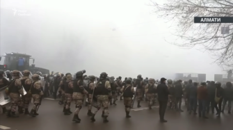 Протесты в Казахстане/Фото: скриншот из видео Протесты в Казахстане