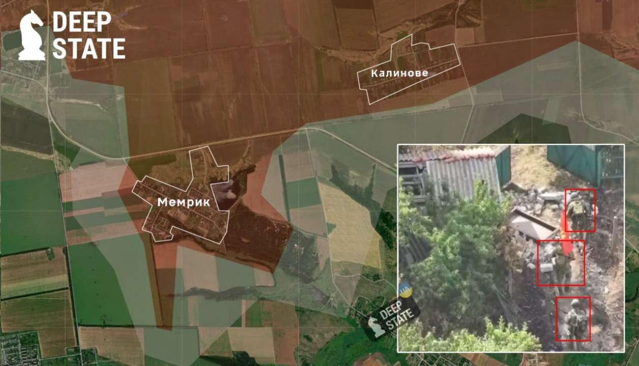 Армия рф оккупировала Калиново/Фото: DeepState Армия рф оккупировала Калиново – DeepState