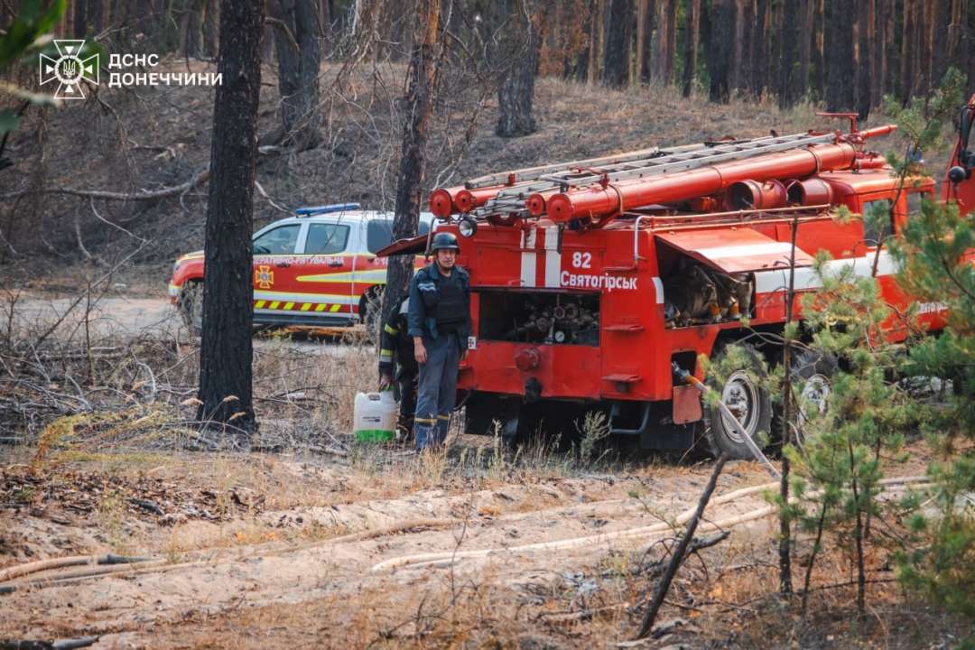 Площадь пожара в Лиманском лесничестве удалось снизить до 100 га - обладминистрация