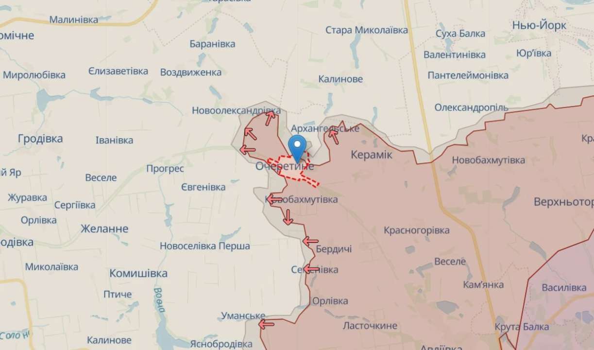 росіяни змогли закріпитися в Очеретиному на Донеччині — ОСУВ "Хортиця"