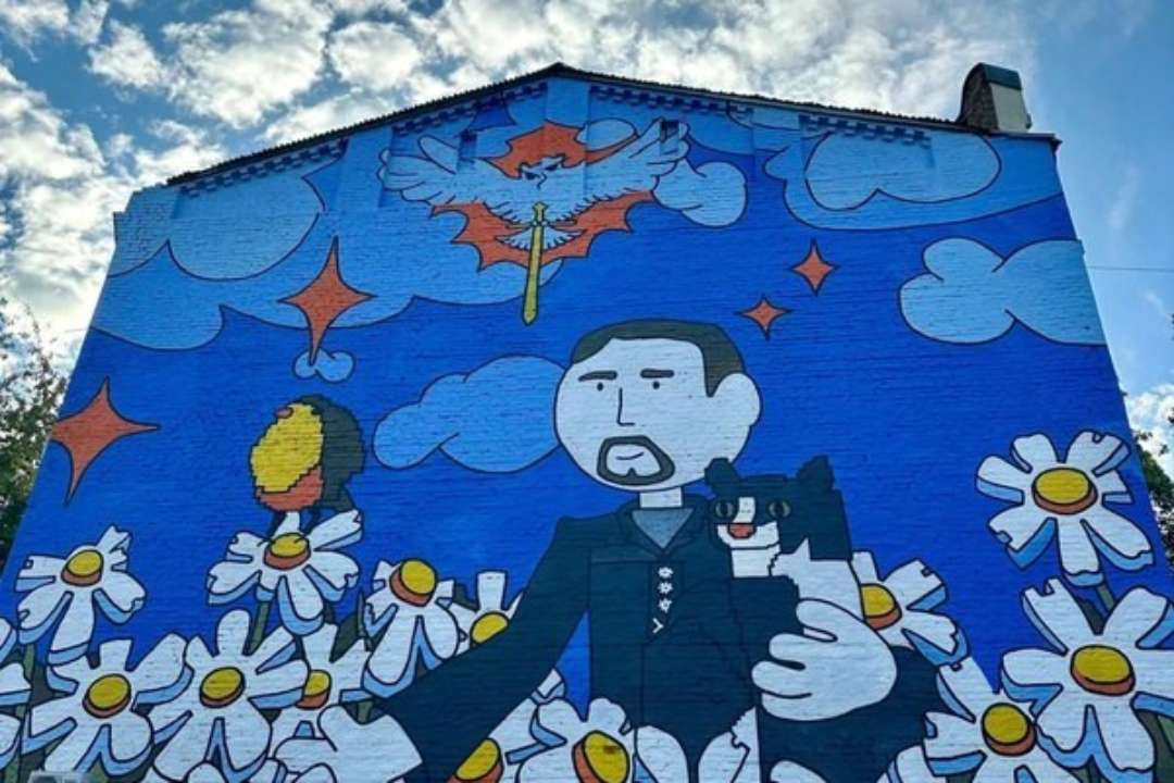 В Киеве уберут мурал с Будановым / Фото из открытых источников Нанесенный самовольно: в центре Киева уберут мурал с Будановым