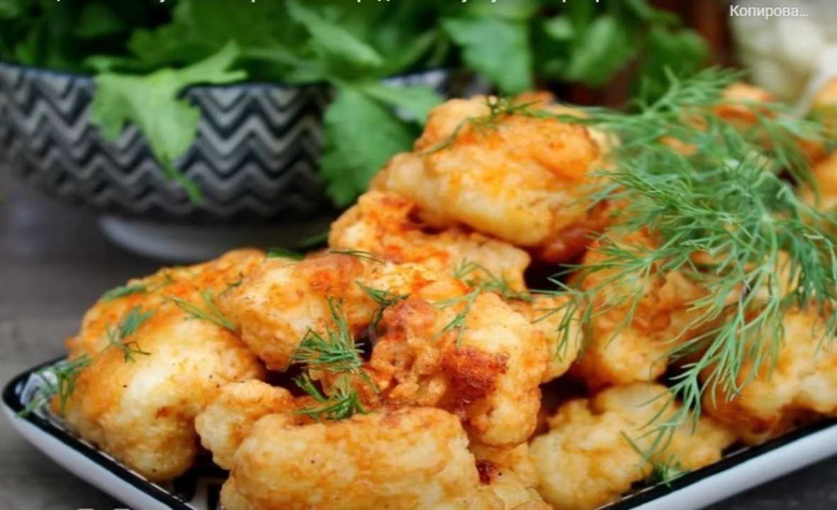Рецепт приготовления капусты в кляре. Фото: 1000 menu Рецепт капусты